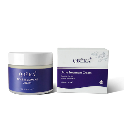 QBEKA Crema facial para el cuidado de la piel 50g Tratamiento del acné Crema facial para el enrojecimiento