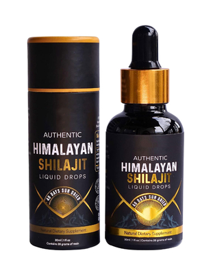 Auténtico suplemento dietético de salud del Himalaya Shilajit Gotas líquidas