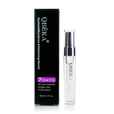 QBEKA Cosméticos Extractos de hierbas Vitamina E orgánica péptido de pestañas Suero de crecimiento de cejas 5ml