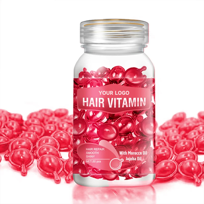 Moroccan Jojoba Oil Infused Custom Logo Hair Treatment Serum Capsule for Private Label (El aceite de jojoba marroquí infusado con el logotipo personalizado)
