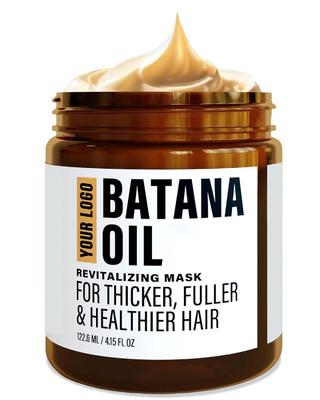 Apoyo de etiqueta privada Logotipo personalizado Aceite de batana dejar en acondicionador para la nutrición del cabello