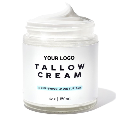 Crema humectante de carne de vacuno de sebo 100% loción natural para piel sensible
