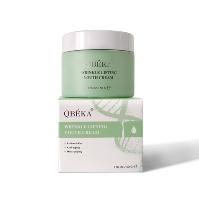 Crema de hierbas antienvejecimiento con té verde e ingredientes de hierbas de QBEKA