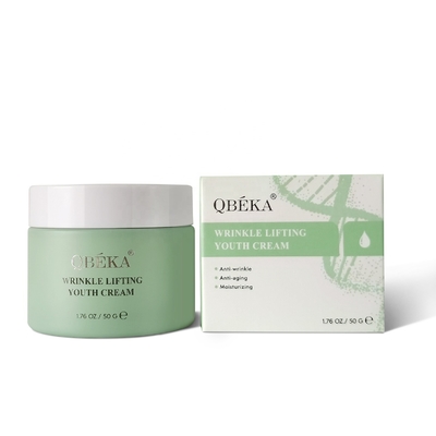 Crema de juventud antienvejecimiento QBEKA para el levantamiento de arrugas con fórmula aclaradora e hidratante