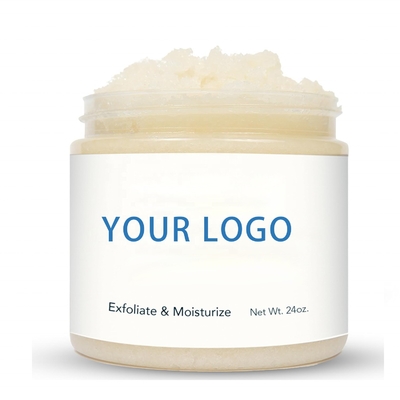Lavar el cuerpo con exfoliación suave Formula calmante sin sulfato hecha a medida para la piel blanda
