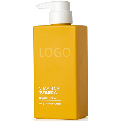 Crema personalizada de vitamina C de cúrcuma Loción corporal humectante para cualquier tono de piel desigual