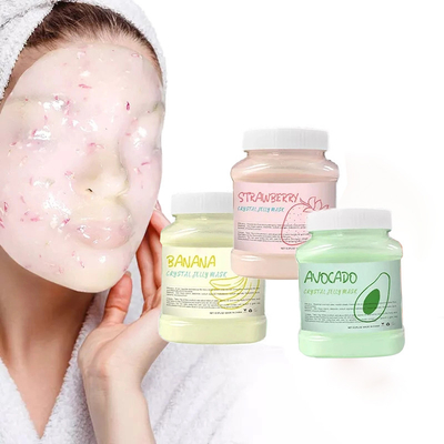 Hidratación con hidrógeno Nutrición con gelatina Mascarado con polvo de mascarado de frutas enriquecido con colágeno