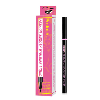 Eyeliner negro de carbono lápiz activado por agua Eyeliner de marca privada en color oro rosa