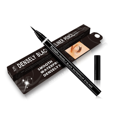 Obtenga una apariencia espectacular sin esfuerzo con una pluma líquida impermeable de color negro denso
