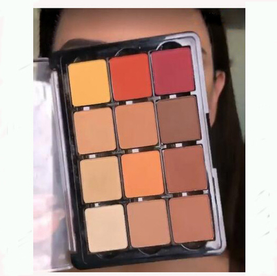 Glitter color mixto metálico paleta de sombras de ojos elegante satinado mate Ingrediente mineral