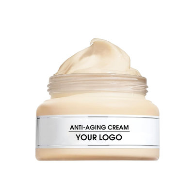 Logotipo personalizado Crema para el rostro humectante antienvejecimiento 50g para reducir visiblemente los signos de envejecimiento