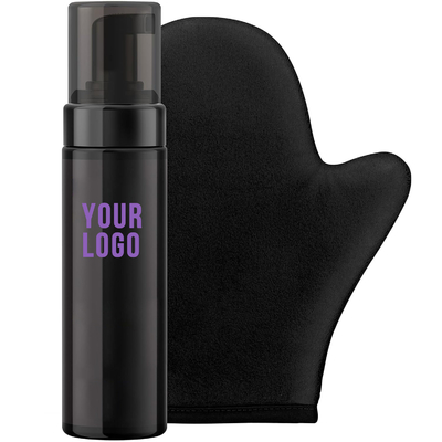 Kit de autocurtido de corrección de color con aplicador Mitt autocurtido Mousse de curtido oscuro