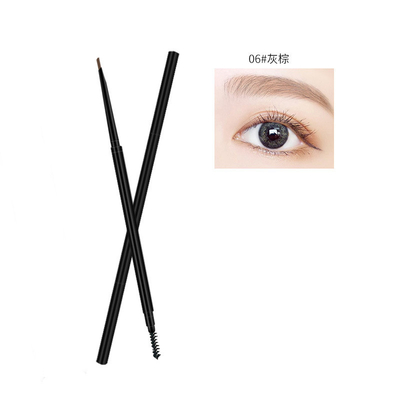 Lápiz de cejas doble cabeza impermeable delgado Función garantizada Maquillaje de cejas belleza