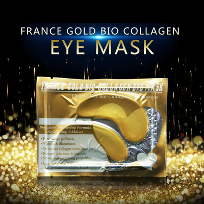 La máscara para los ojos de colágeno de oro de forma de hoja 24k La solución definitiva para las líneas oculares y la fatiga