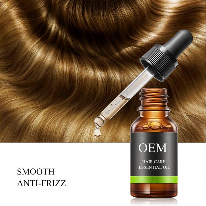 Etiqueta privada 100% de hierbas naturales óleo orgánico para el crecimiento del cabello ablandador, suero para el cabello con protección UV 0
