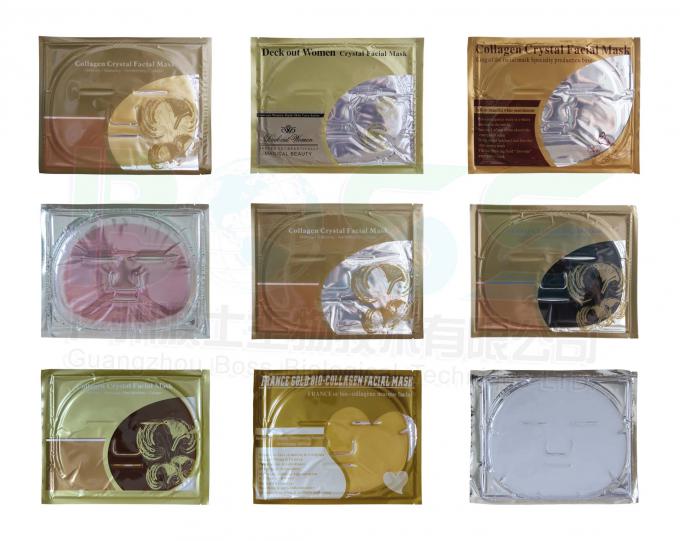 Cuidado de la piel Biocolágeno 24K Oro Máscara facial Reparación Blanqueamiento Hidratación para la cara 4