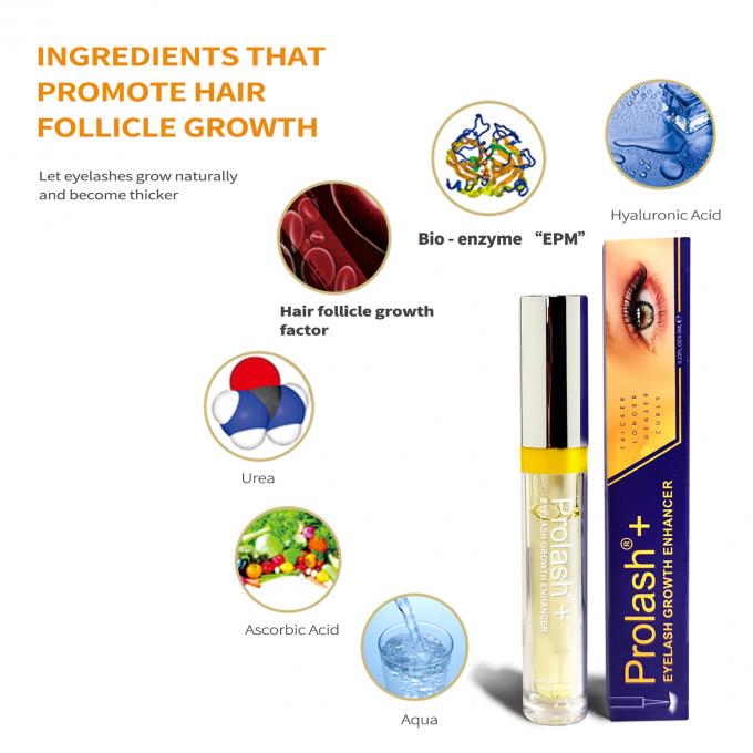 Logotipo Logotipo del cliente Serum de mejora de pestañas aceptable con tecnología de bioenzimas 4