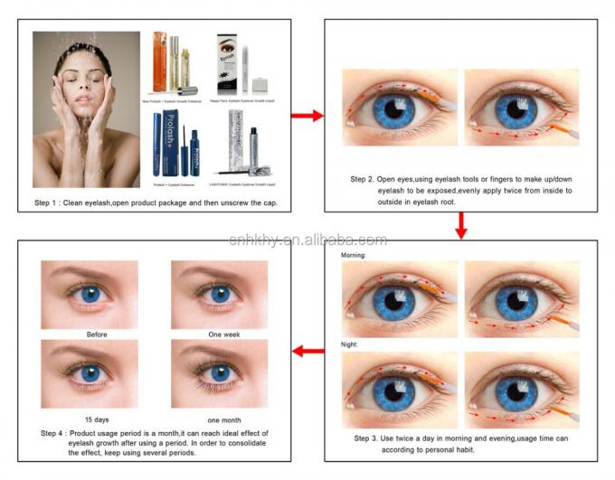 Lashtonica pestañas y aumento del crecimiento de las cejas 5 ml para las personas que desean pestañas más gruesas 3