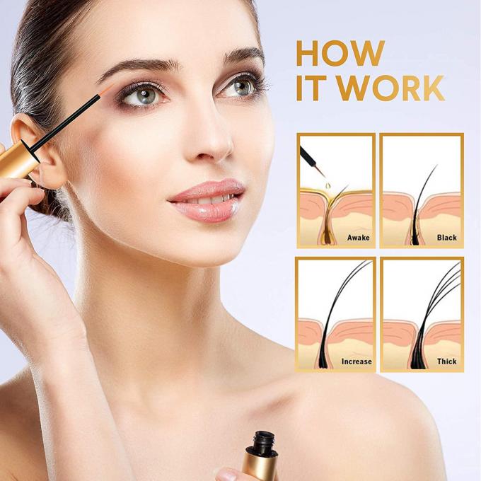 Tratamiento eficaz para todos los tipos de piel QBEKA Reforzador natural de pestañas y cejas 6