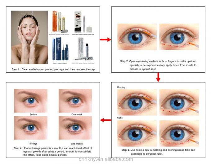 Experimenta pestañas de ojos más largas con Bioenzima Crecimiento de pestañas Suero Vida útil 3 años 3