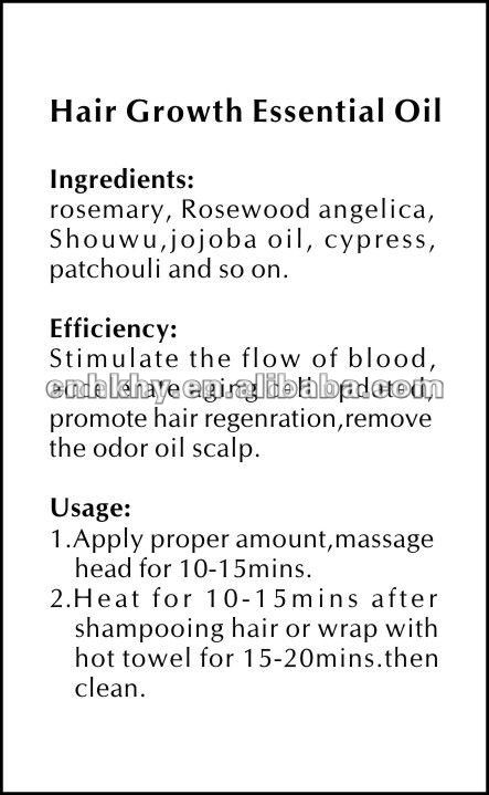 Aceite esencial para el crecimiento del cabello natural aceite orgánico mejor con aceite de ángelica 2