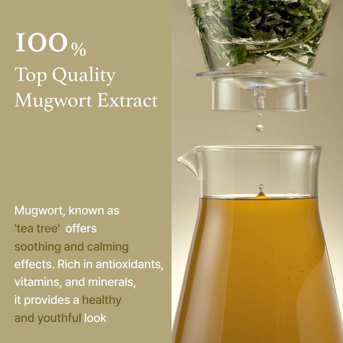 Suero de extracto de mugwort masculino para calmar la piel sensible Reducción de enrojecimiento e hidratación 1