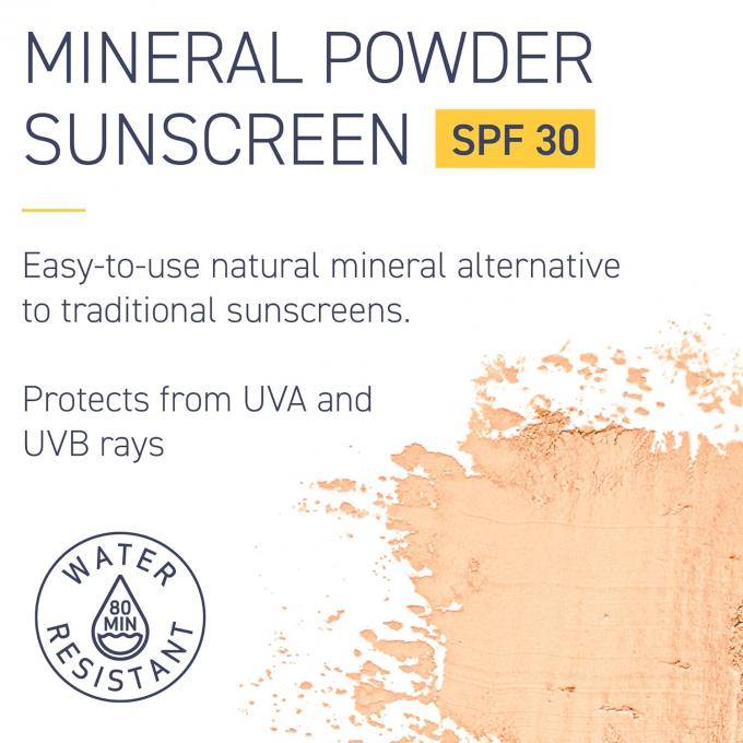 Protector solar de polvo mineral con protección UVA/UVB de amplio espectro SPF 30 1