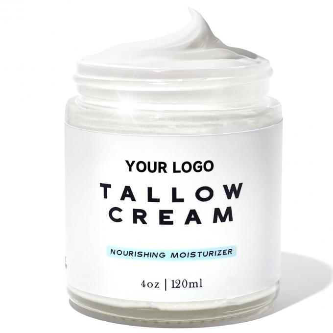 Crema humectante de carne de vacuno de sebo 100% loción natural para piel sensible 0