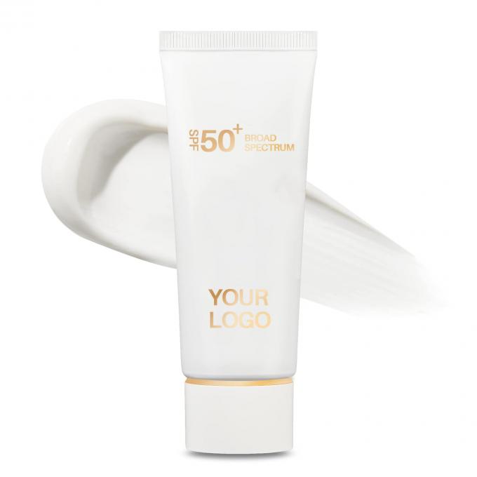 Protector solar para hombres de amplio espectro UVA/UVB ligero sin el brillo blanco 0