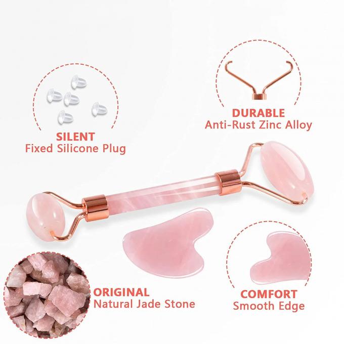 Rollo de Jade Gua Sha Set de herramientas de belleza personalizadas para el cuidado de la piel masculina y antienvejecimiento 0