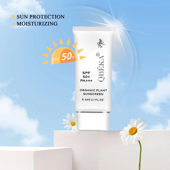 Protección UVB Protector solar para rostro y cuerpo SPF 50 Protector solar orgánico de marca privada 0