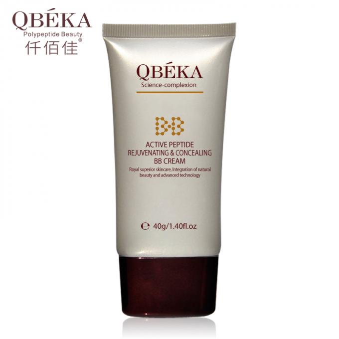QBEKA Peptídeo activo Rejuvenecedor y ocultador Crema de BB para adultos Bloquear la reparación de la piel UV 2