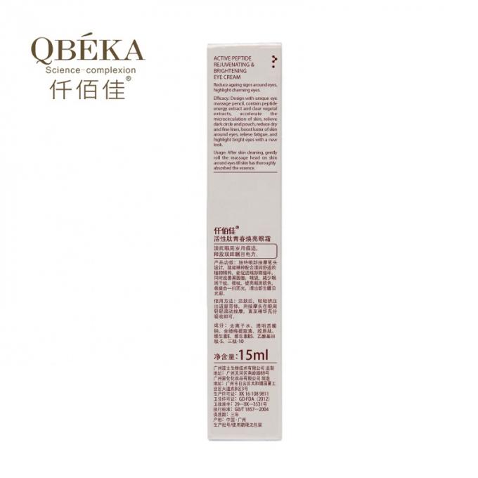 Reducir las arrugas y las ojeras con QBEKA Crema para ojos con péptido activo Cantidad 1000 3