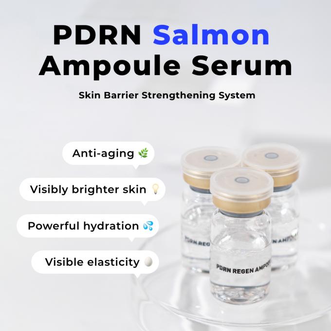 Hidratante de marca privada PDRN Suero facial para solución de rejuvenecimiento de la piel Ampola 0