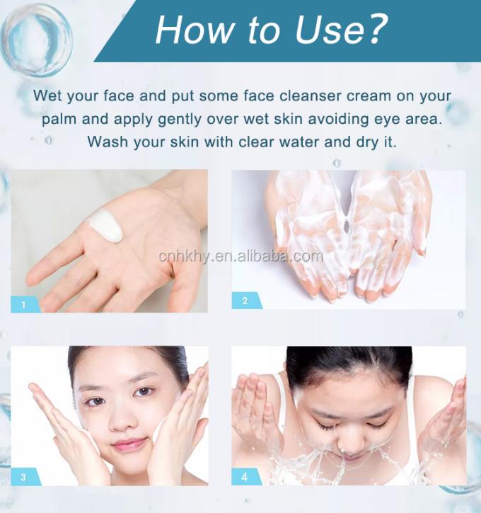 Hidratante orgánico de plantas limpiador profundo limpiador facial 1000 cantidad para todos los tipos de piel 6