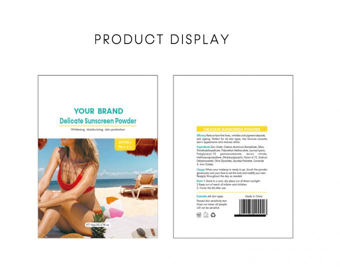 Polvo Protector solar SPF Protector solar seco Polvo mineral UVA Y UVB 3