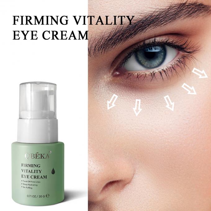 Crema para ojos con extracto vegetal vegano para reparación duradera y fórmula transparente antienvejecimiento 0