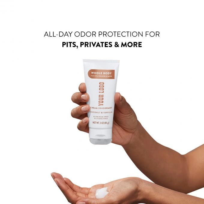 Apoyar la marca privada 72 horas de desodorante sin aluminio para mujeres crema para el control del olor 1