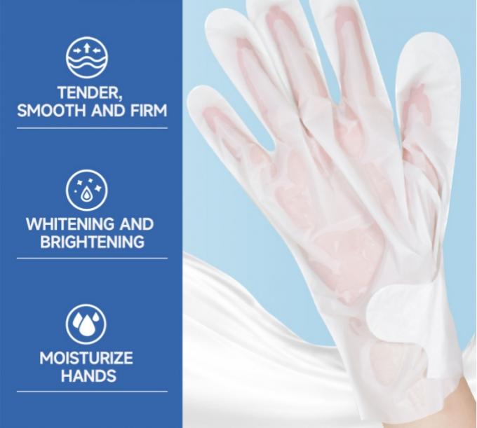 Máscara de mano de lavanda de tamaño regular exfoliante e hidratante forma de hoja personalizable 2