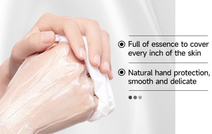Máscara de mano de lavanda de tamaño regular exfoliante e hidratante forma de hoja personalizable 1
