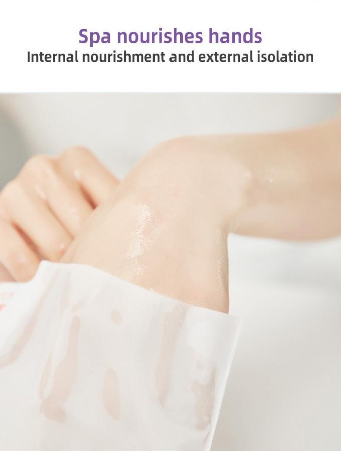Máscara de mano de lavanda de tamaño regular exfoliante e hidratante forma de hoja personalizable 5
