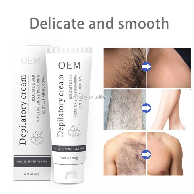 Inhibidor de cabello de hierbas para la piel sensible Ingredientes de hierbas Aloe olor suave fórmula 7