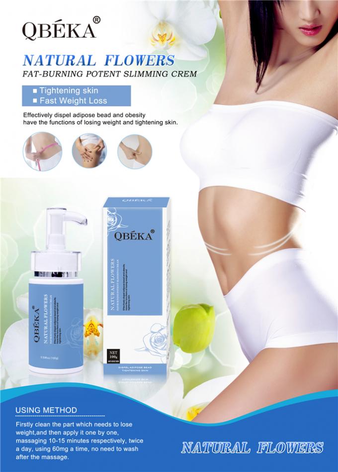 Crema de forma Flores naturales Quema grasa Potente Crema para adelgazar el cuerpo con aroma personalizado 2