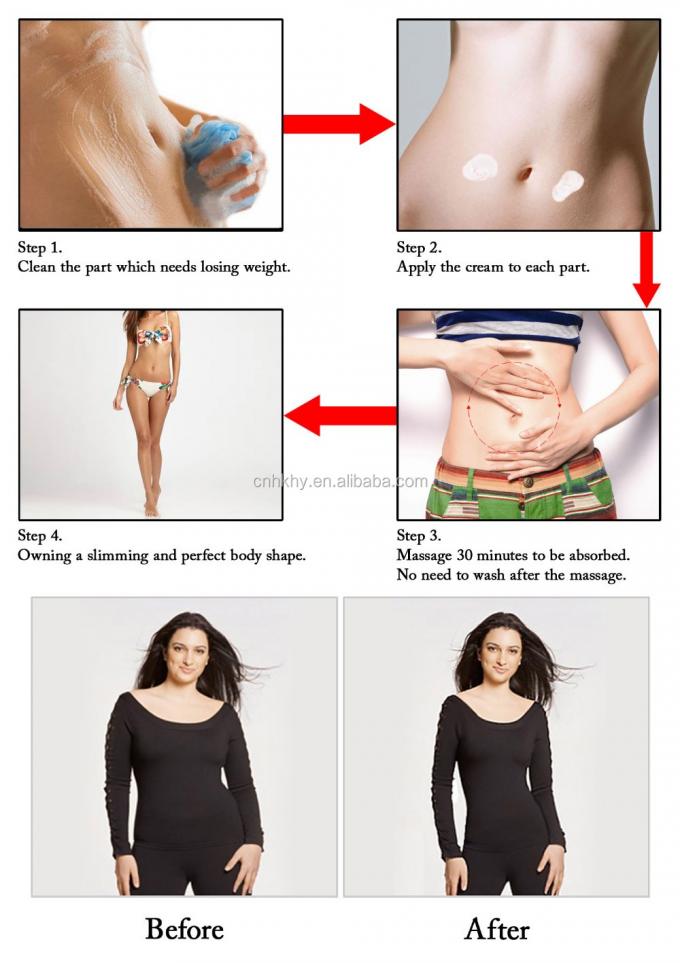 Efectiva crema de masaje para adelgazar el cuerpo para fortalecer el vientre y perder peso 5