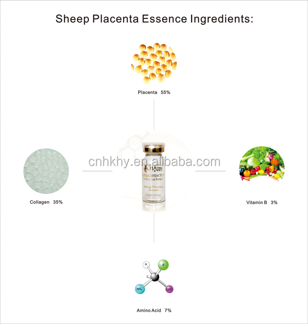 Serum de placenta de oveja hidratante y aclarador 100% puro natural para todos los tipos de piel 7