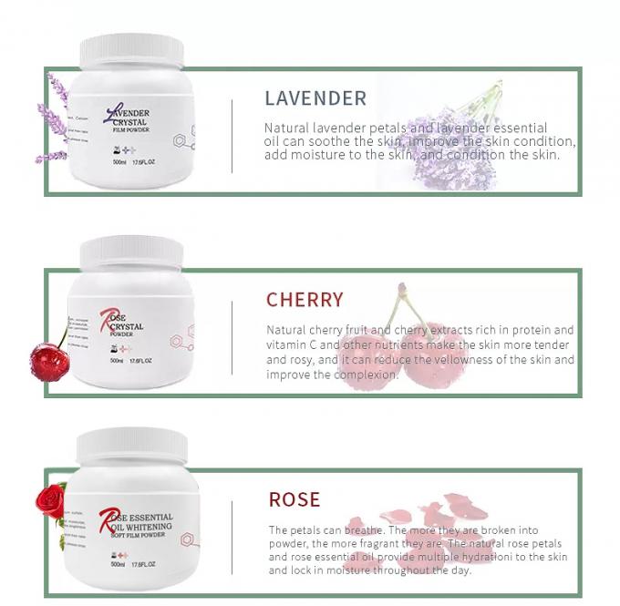 Mascarilla con jalea de lavanda para la cara, spa antienvejecimiento, hidratante en polvo, máscara personalizada 2