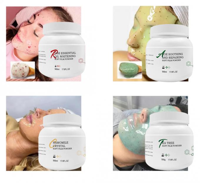Cuidado de la piel personalizado Beauty Rose Jelly Mask Hidratante en polvo para el Spa de Cara y Cuerpo 6