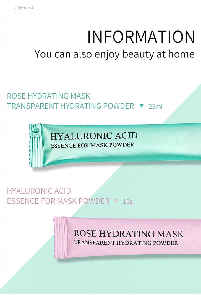 Máscara para el rostro con ácido hialurónico Función blanqueadora Máscara facial Máscara de barro suave 9