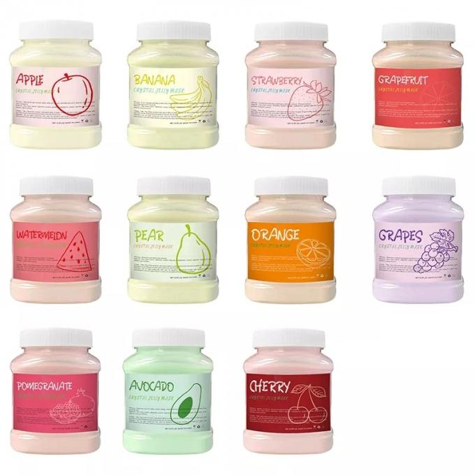 Hidratación con hidrógeno Nutrición con gelatina Mascarado con polvo de mascarado de frutas enriquecido con colágeno 1
