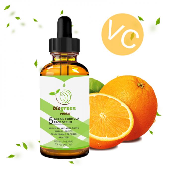 Tamaño regular Vitamina C orgánica Purificante Blanqueador Anti pecas Ampulas Cantidad 1000 5
